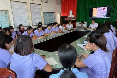 Hội nghị phổ biến các Luật, Nghị quyết được kỳ họp thứ 9 Quốc hội khoá XV thông qua tới toàn thể cán bộ, giáo viên, nhân viên trong toàn nhà trường.