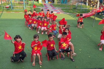 Hoạt động chào mừng ngày 30/4 tại trường mầm non Hải Phương